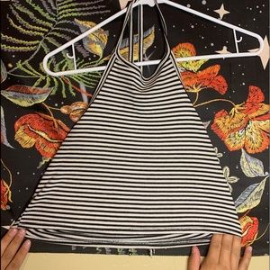 Small Black and White crop top